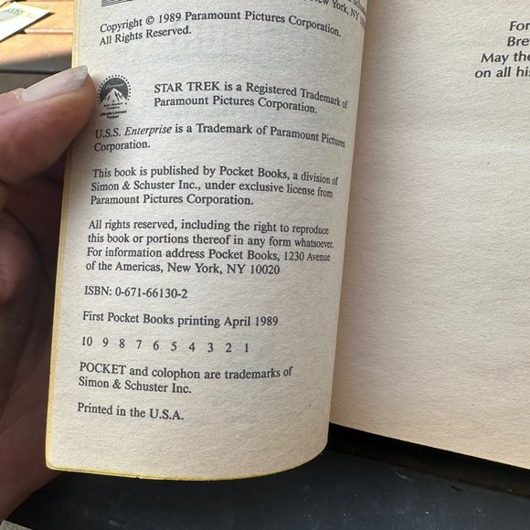 Star Trek - Double, Double Paperback Book - 1st Printing - 1989 - Picture 4 of 5